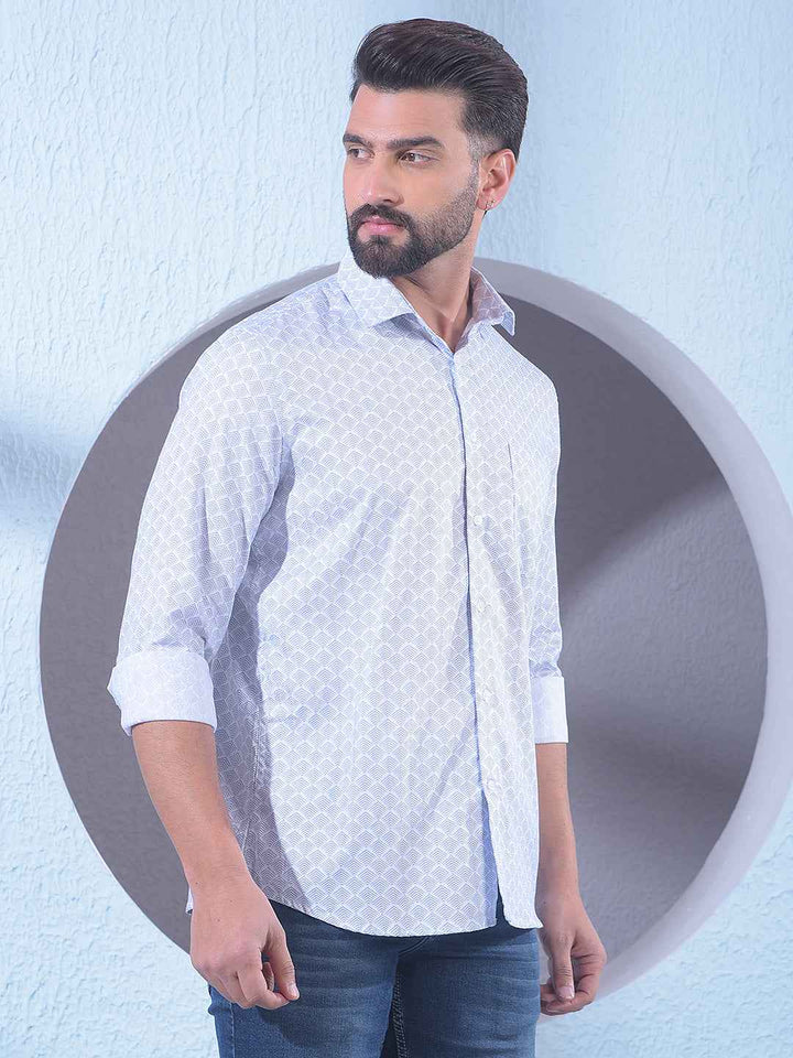 White Printed Shirt