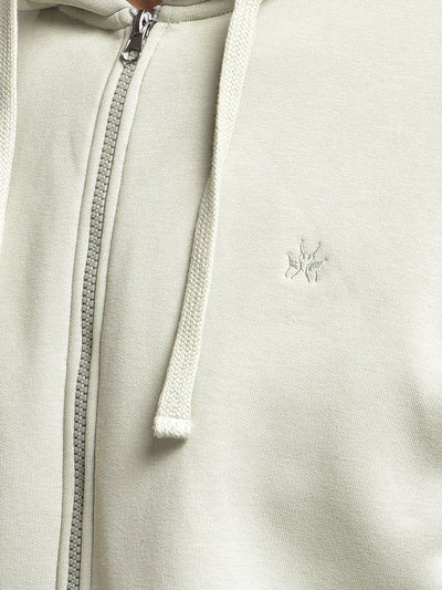 Swanky Green Hooded Neck Sweatshirt