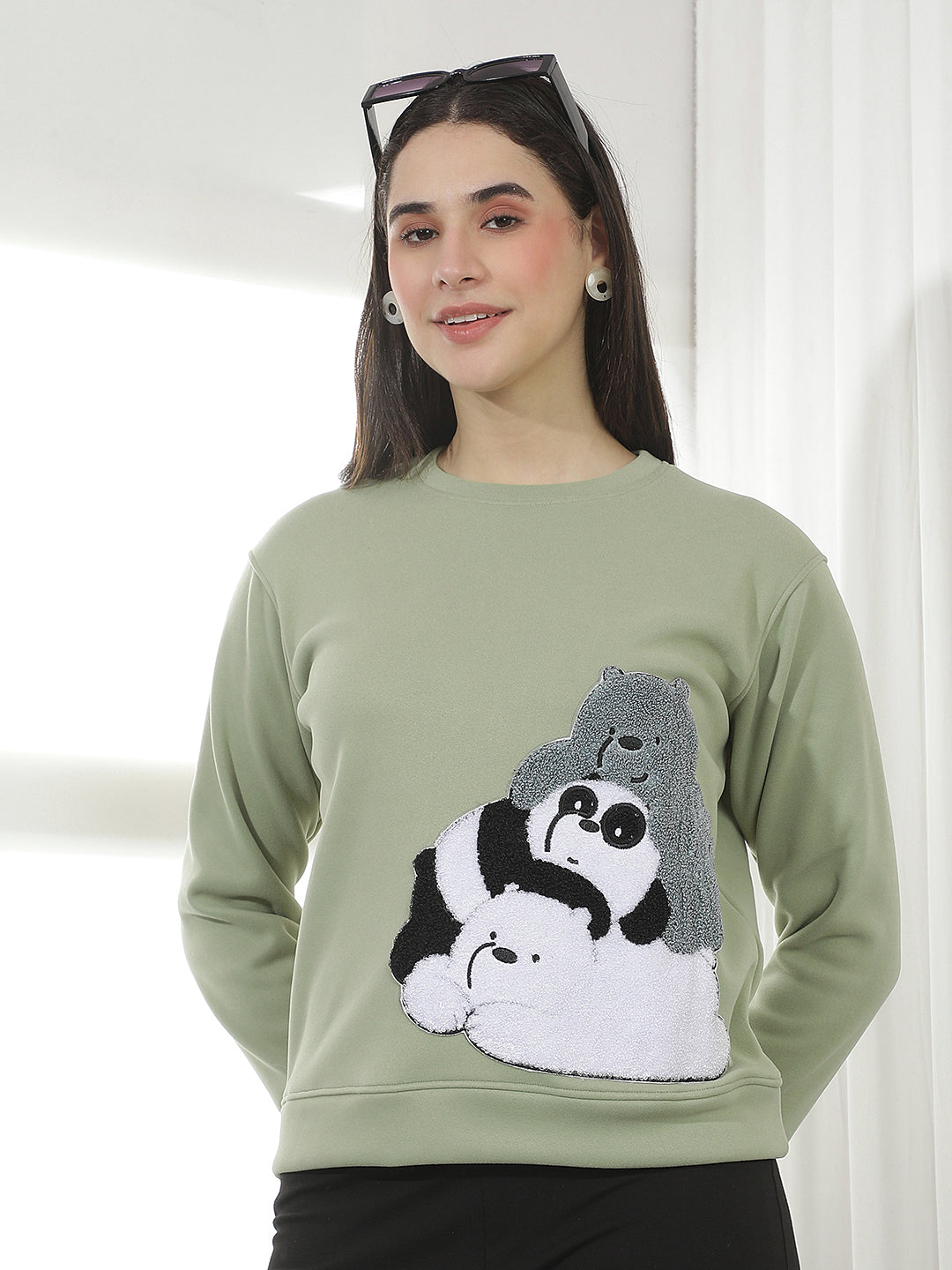 Red Graphic Print Sweatshirt