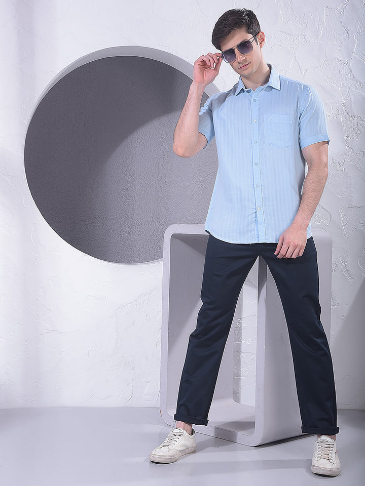 Refined Navy Blue Trousers