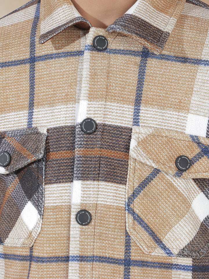 Multi-Color Checked Shacket