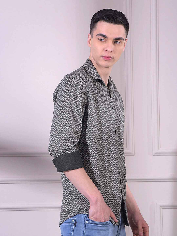 Black Printed Shirt
