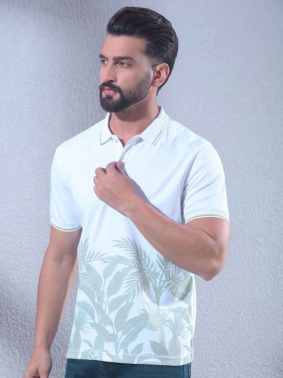 Green Floral Print T-Shirt