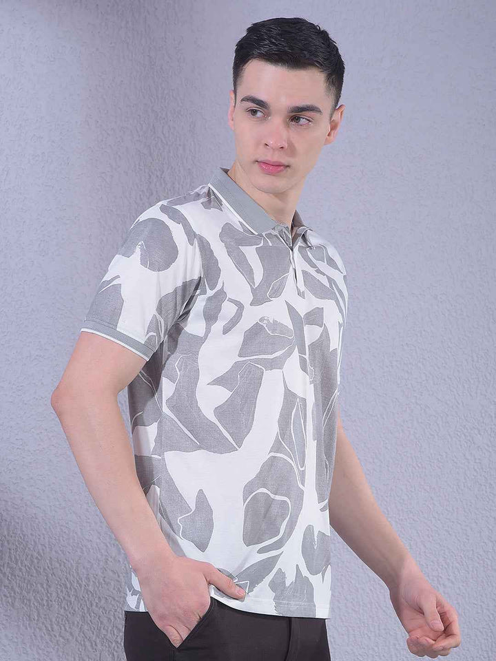 Grey Printed T-Shirt