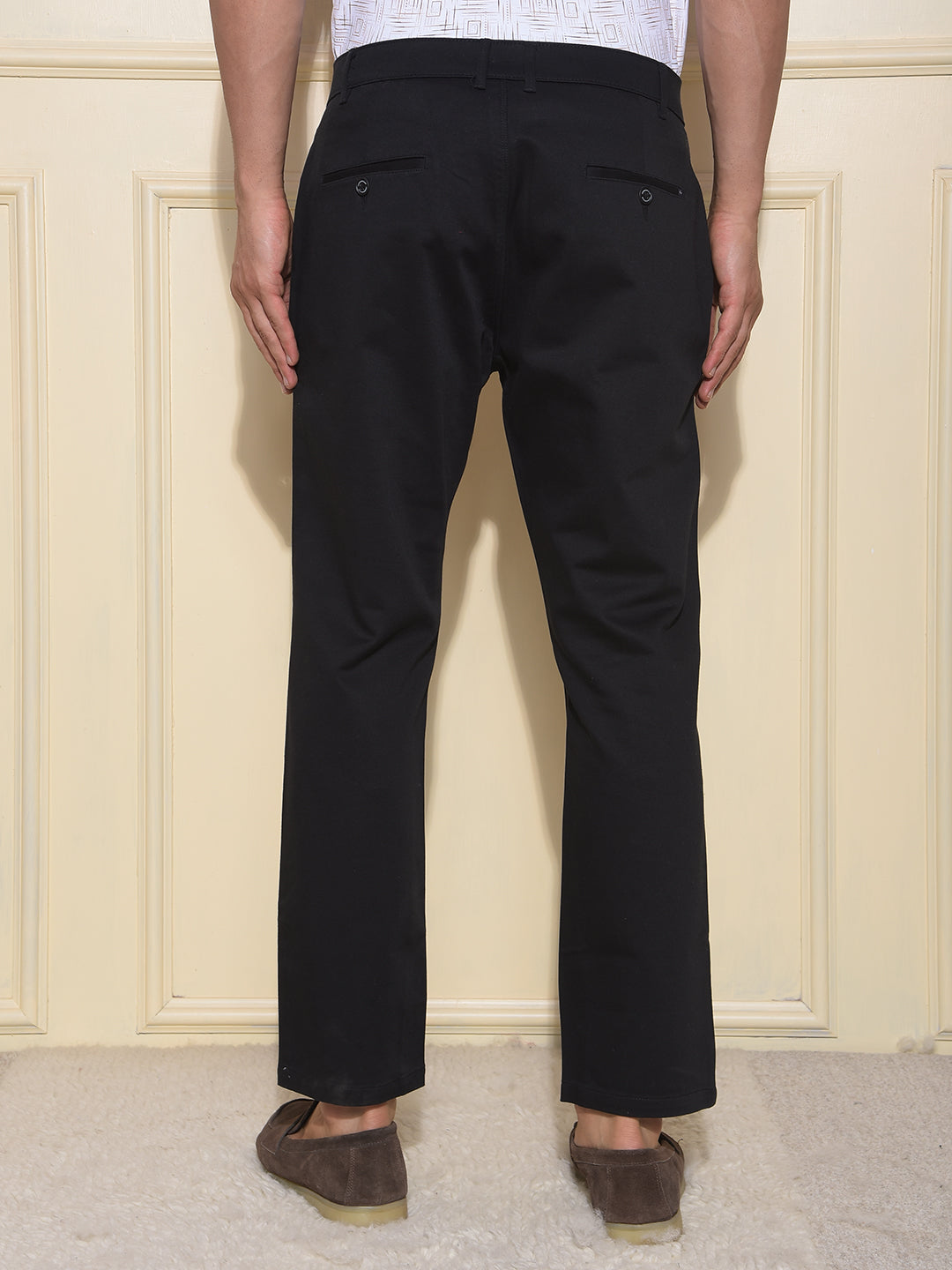 Modish Black chino Trousers
