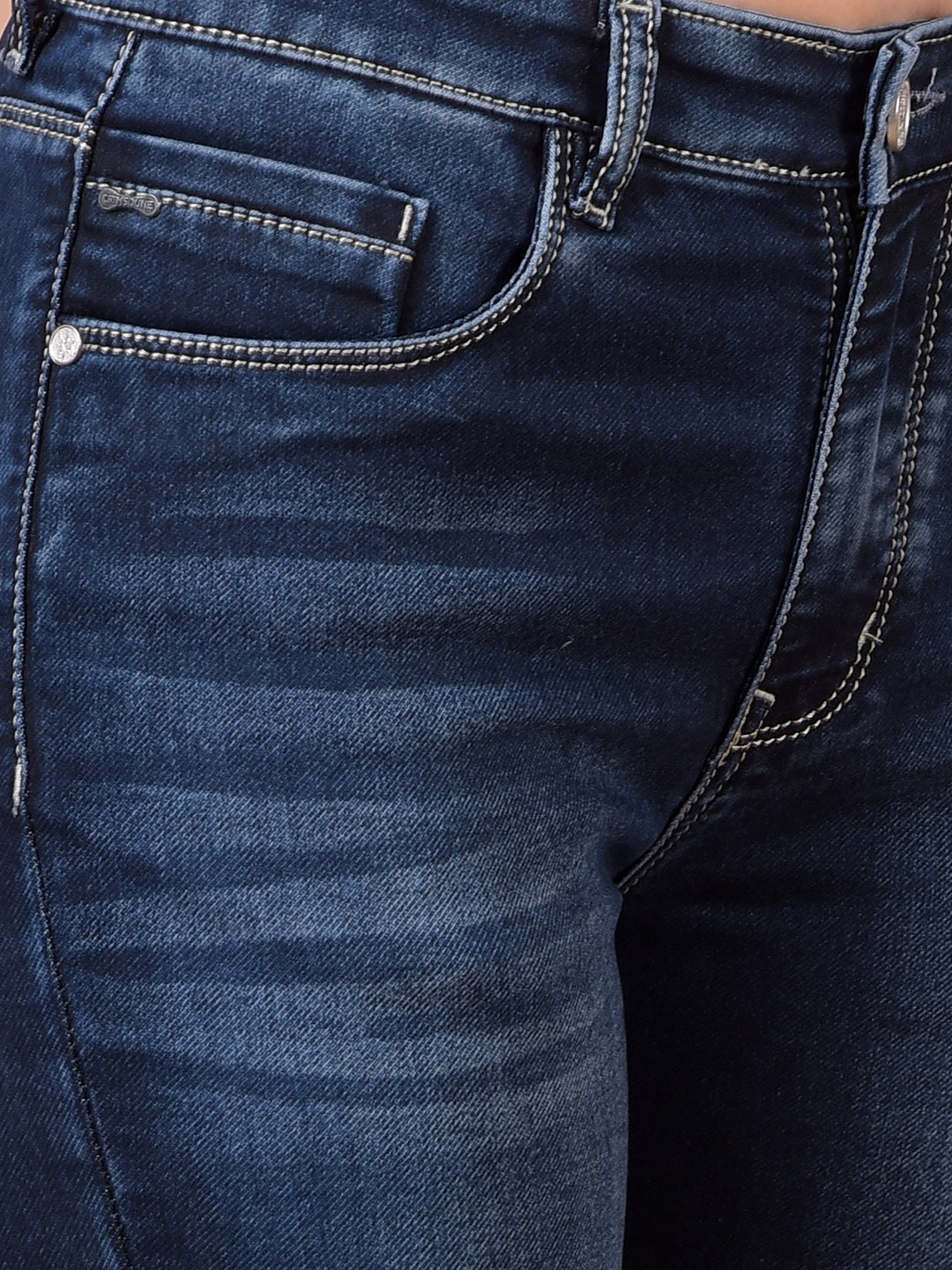 Blue Bootcut Jeans