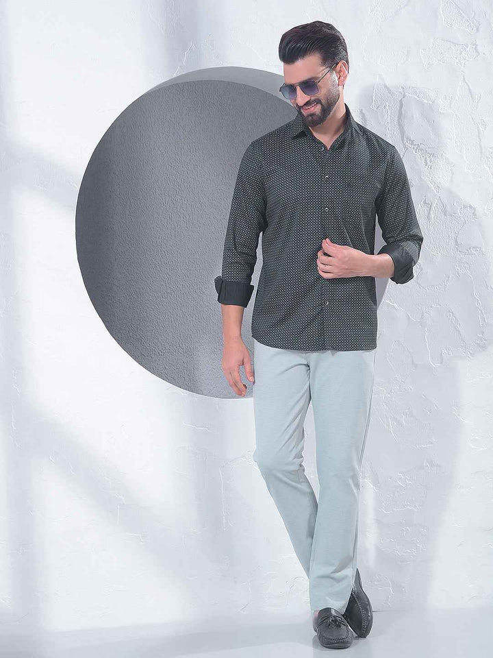 Grey Contemporary Trousers