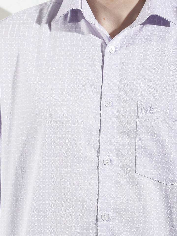 Purple Printed Shirt