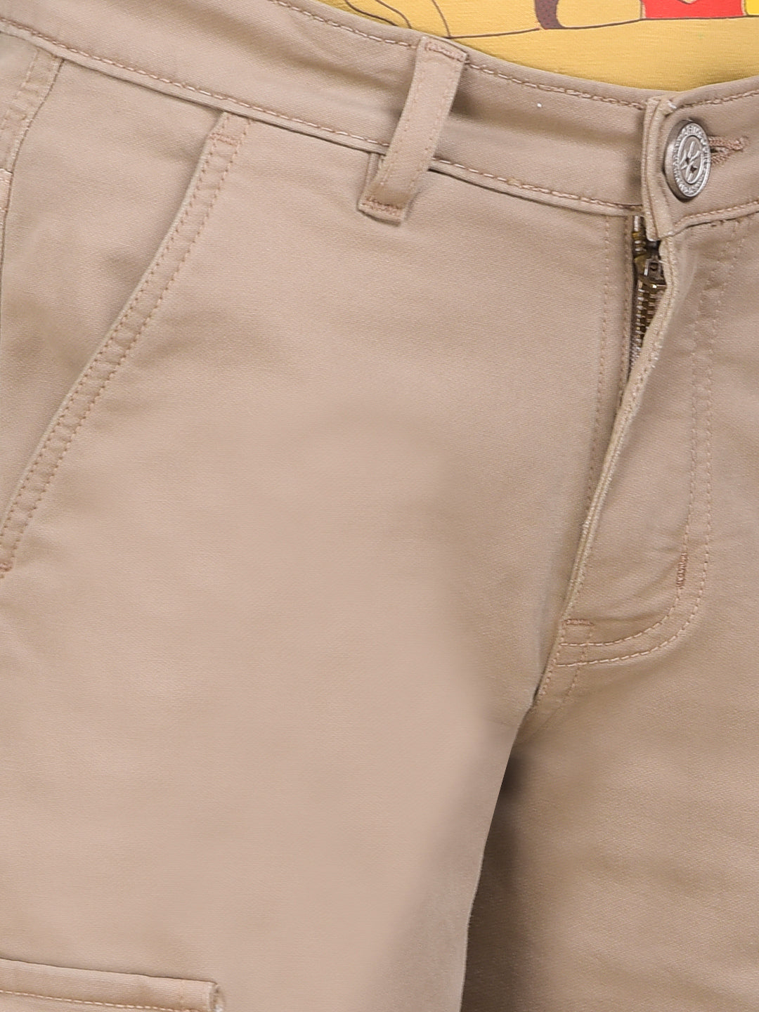 Urban Beige Baggy Cargo Jeans