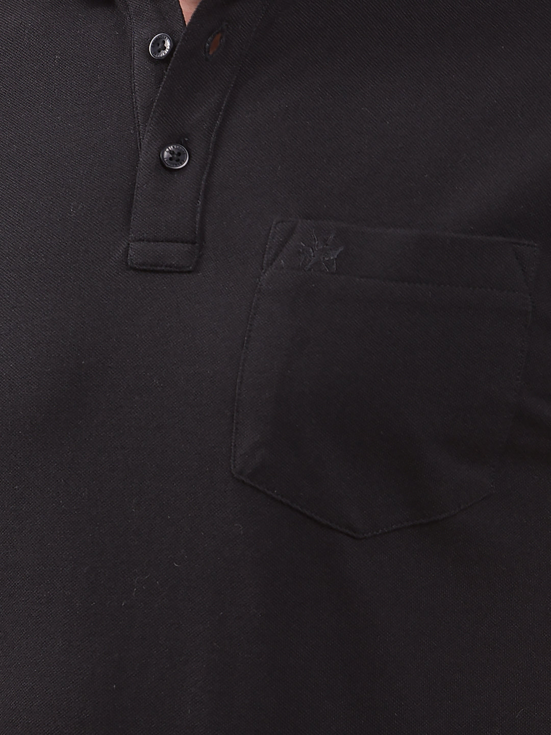 Black Polo Neck T-Shirt