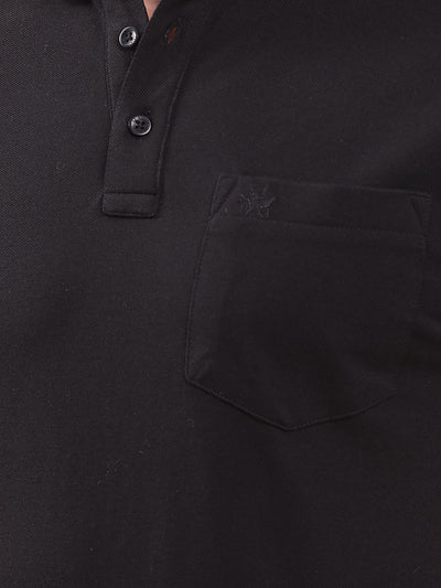 Black Polo Neck T-Shirt