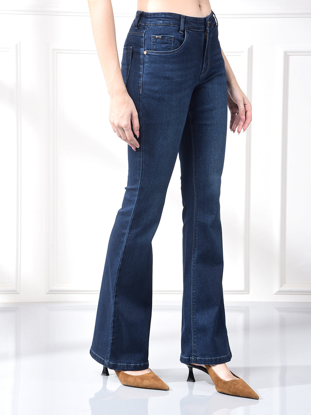 Streamlined Blue Bootcut Jeans