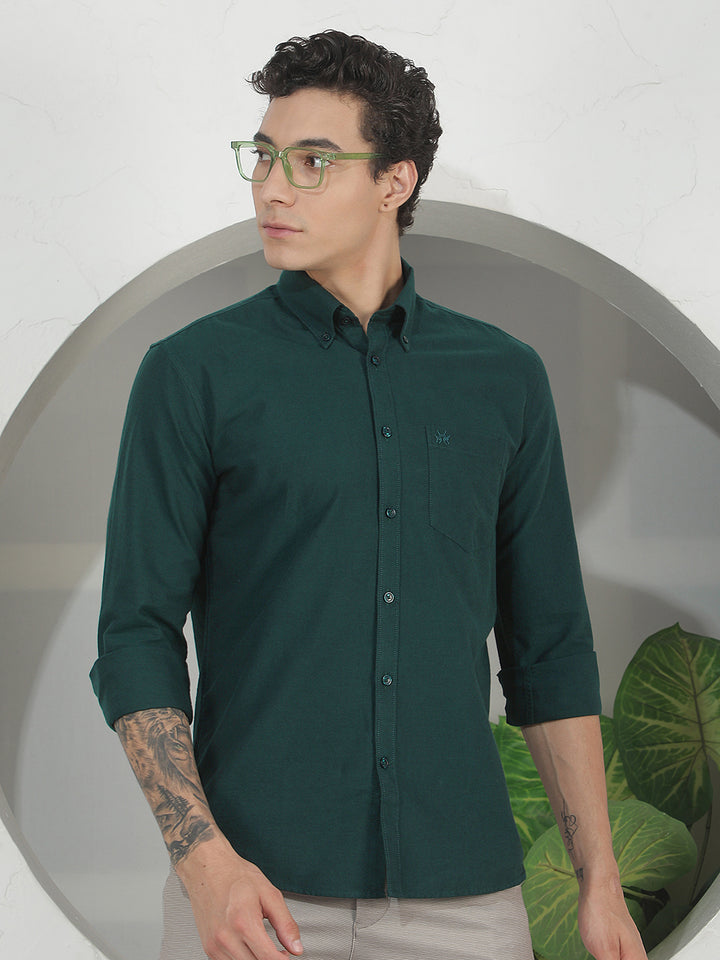 Green 100% Cotton Shirt