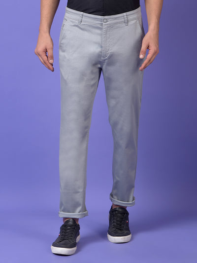 Grey Printed Trousers