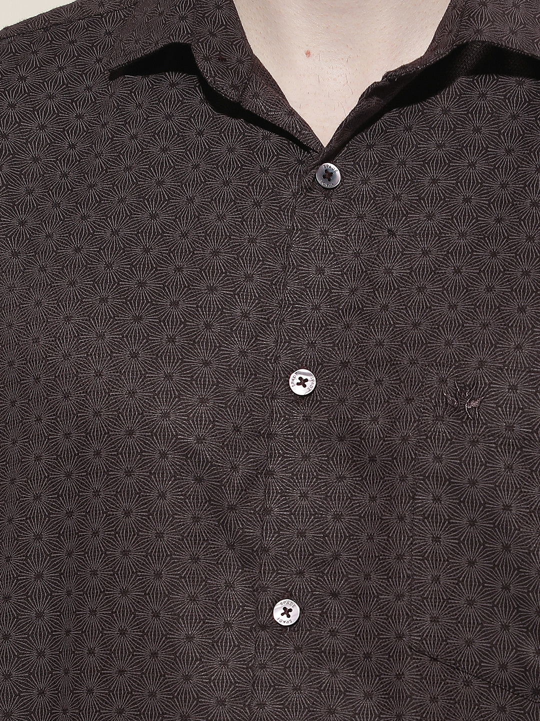 New Brown Printed Shirt