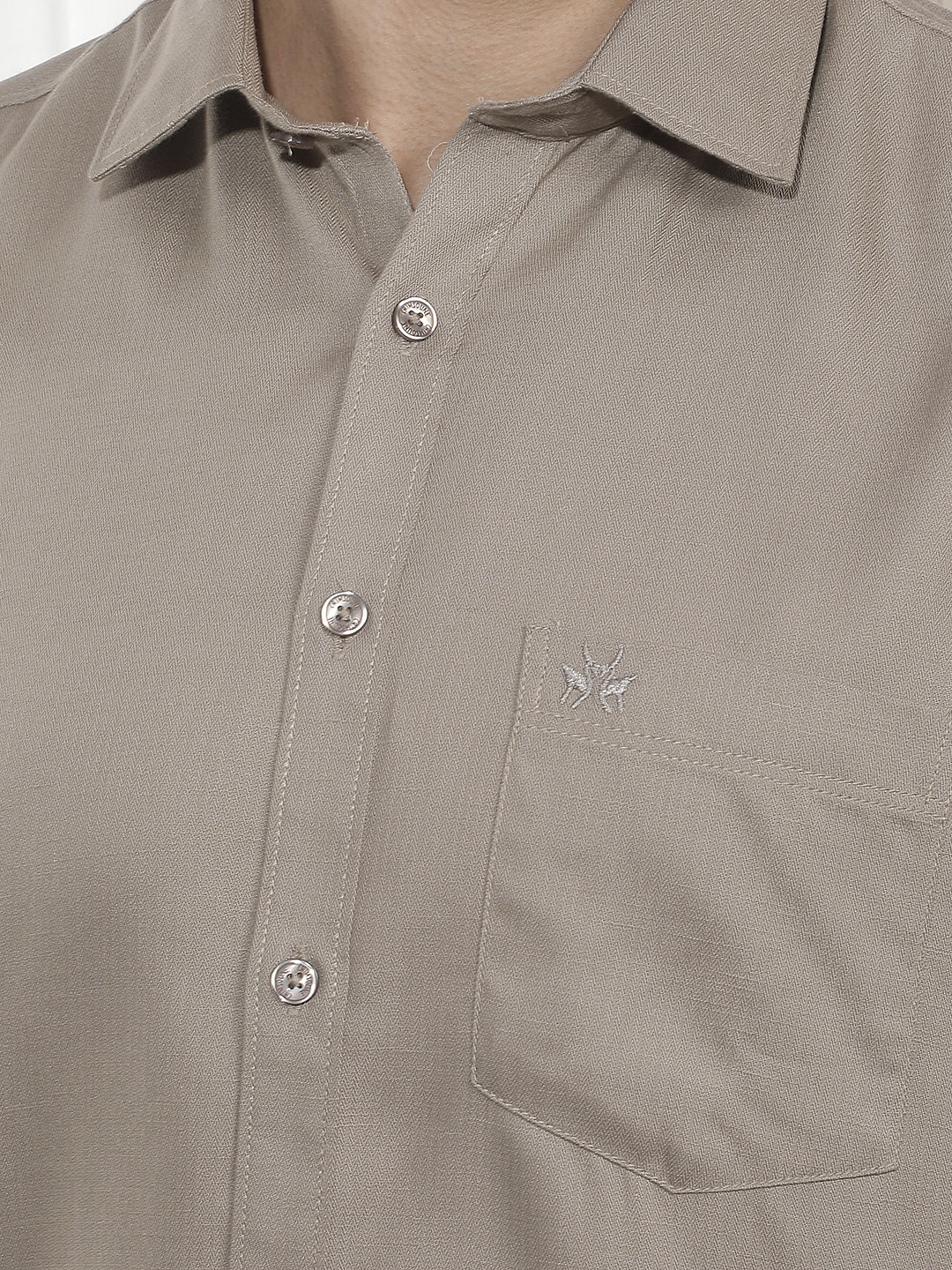 Modern Olive Casual Shirt
