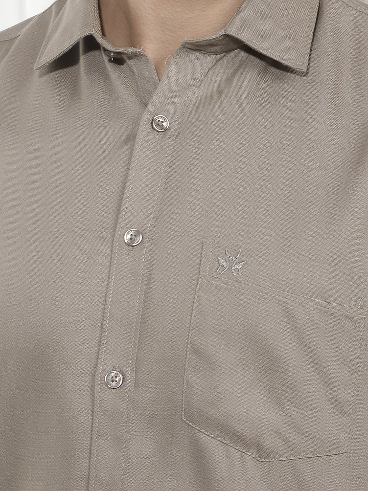 Modern Olive Casual Shirt