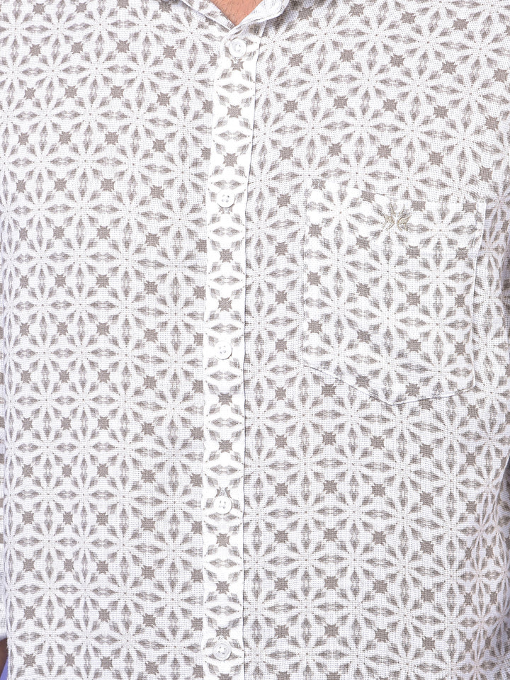 Grey Printed Shirt