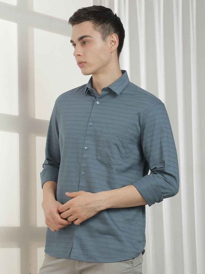 Chic Royal Blue Shirt