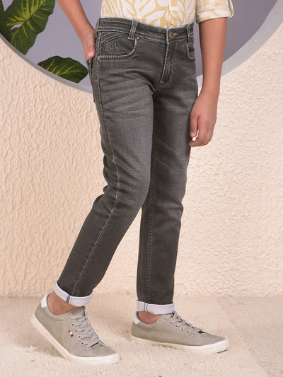 Radiant Dark Wash Olive Jeans