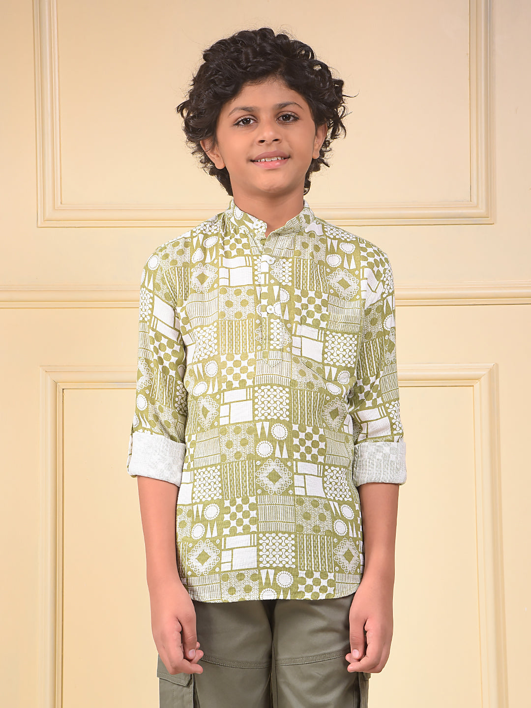 Swanky Green Printed Kurta