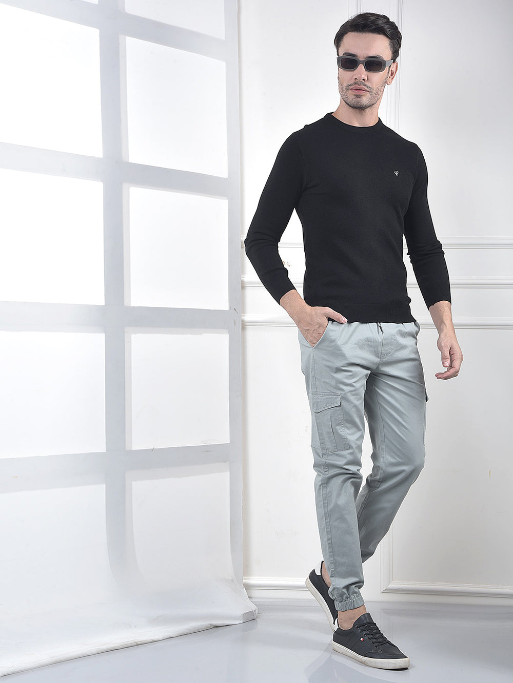Radiant Grey Cargo Joggers