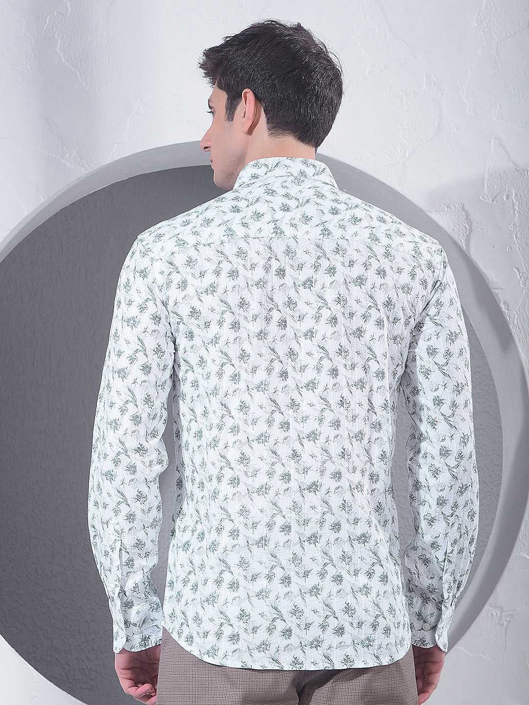 Green Floral Print Shirt