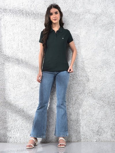 Retro Blue Bootcut Jeans
