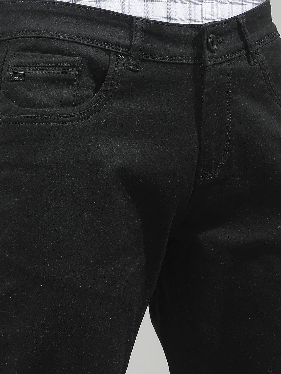 Chic Obsidian Black Straight Jeans