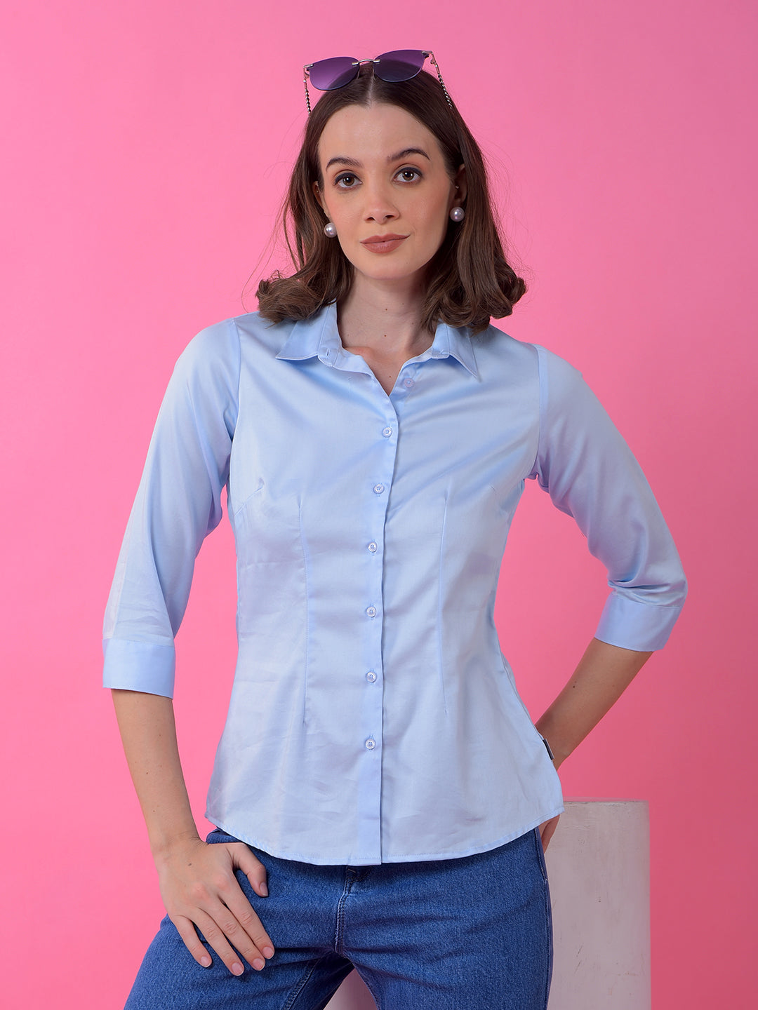 Sleek Blue Shirt