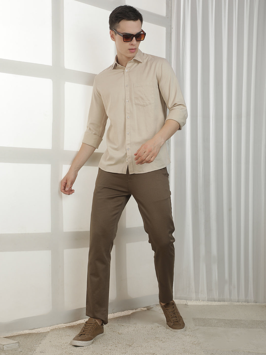 Structured Beige Shirt