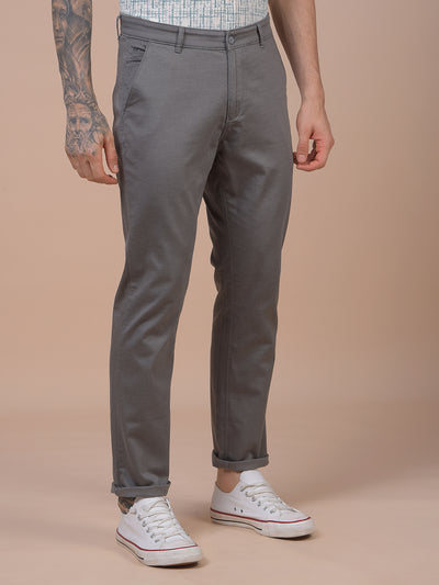 Grey Printed Trousers