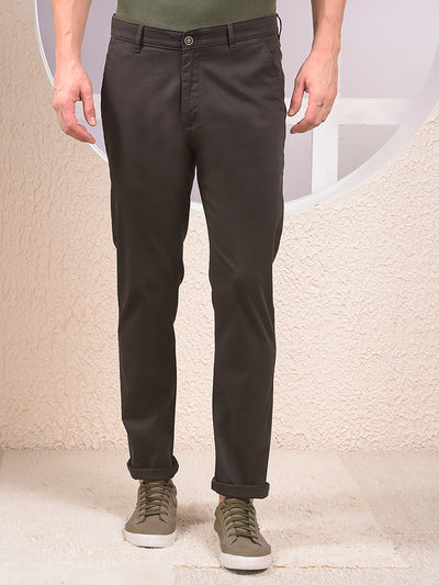 Midnightflex Slim Dobby Olive Trousers