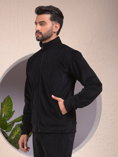 Black Jacquard Sweatshirt