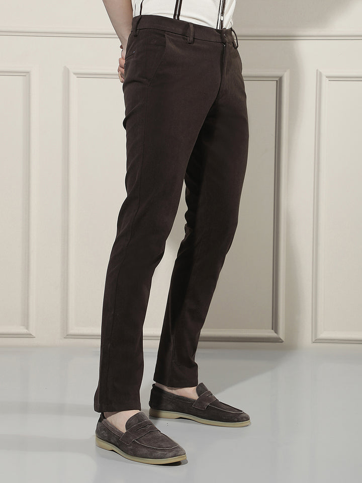 Classic Warm Brown Corduroy Trousers