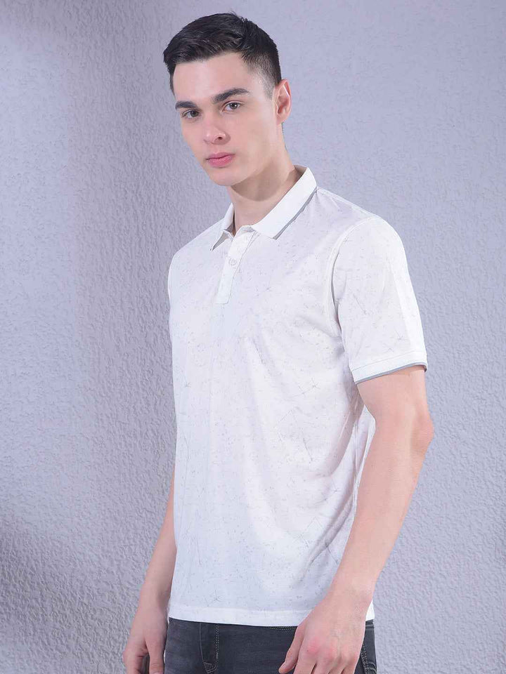 White Printed T-Shirt
