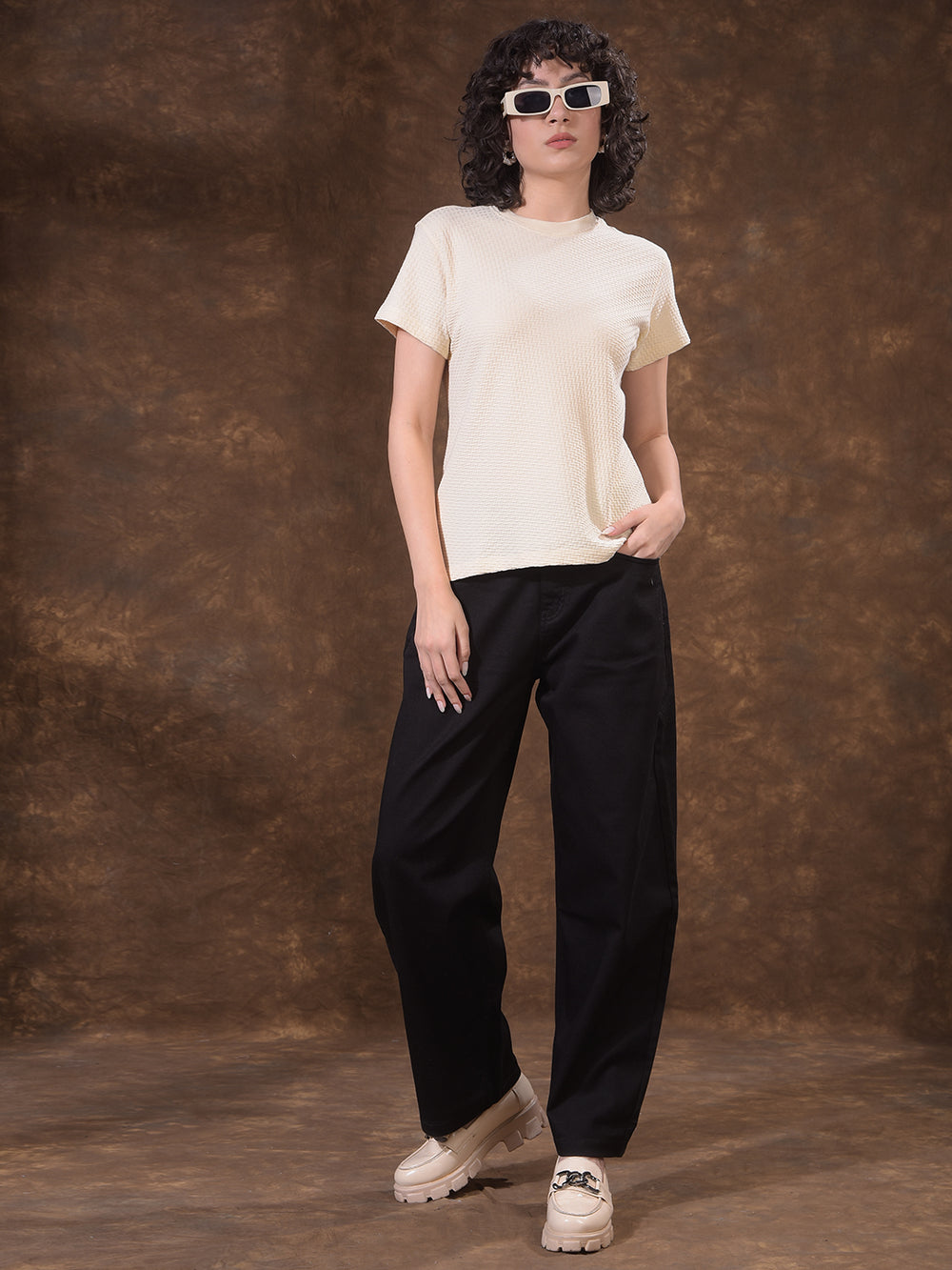 Signature Raven Black Barrel Jeans
