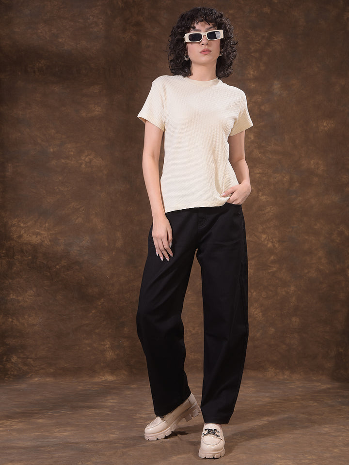 Signature Raven Black Barrel Jeans