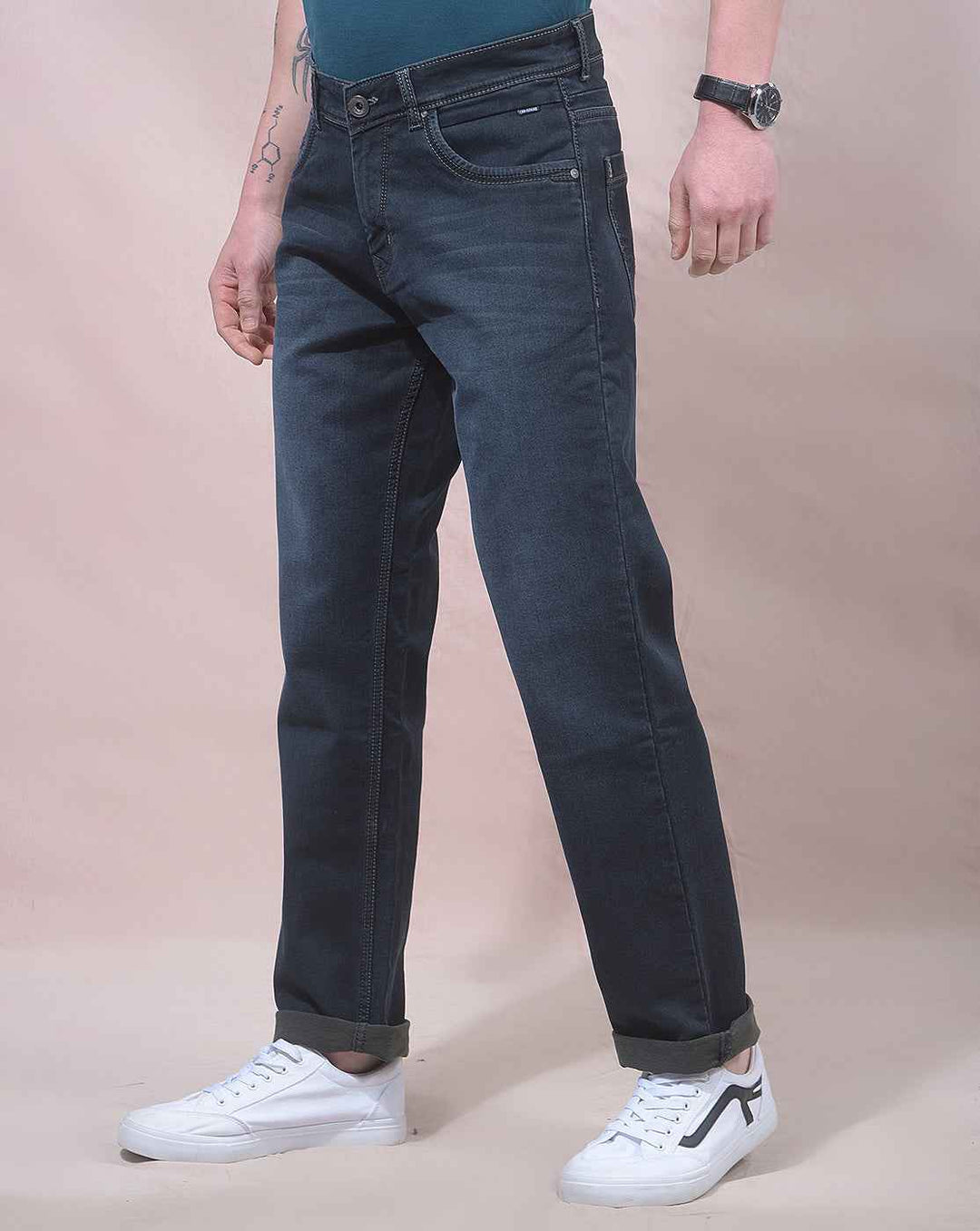 Sleek Dark Blue Jeans