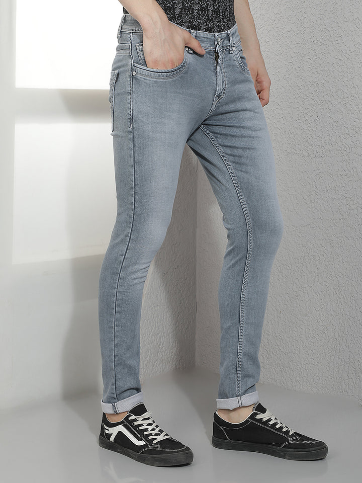 Modern Stone Gray Tinted Jeans