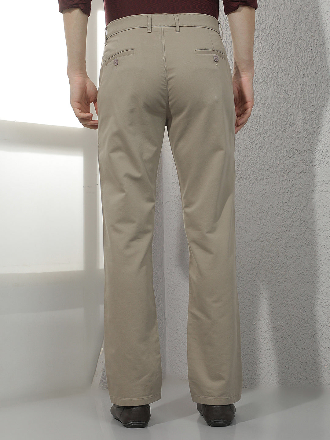 Tailored Coastal Tan Khaki Straight Trousers