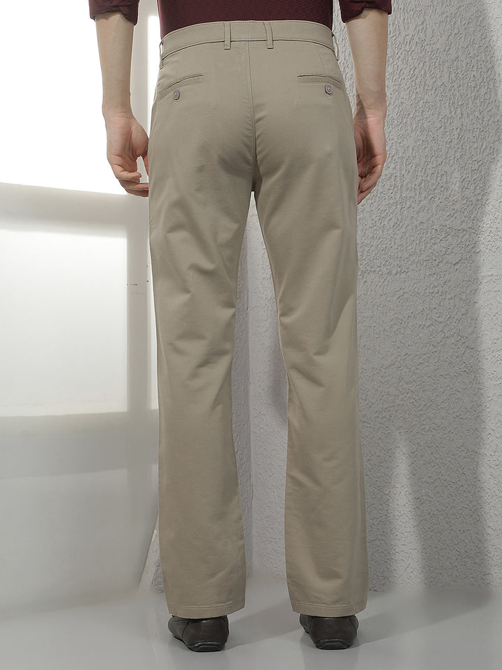 Tailored Coastal Tan Khaki Straight Trousers