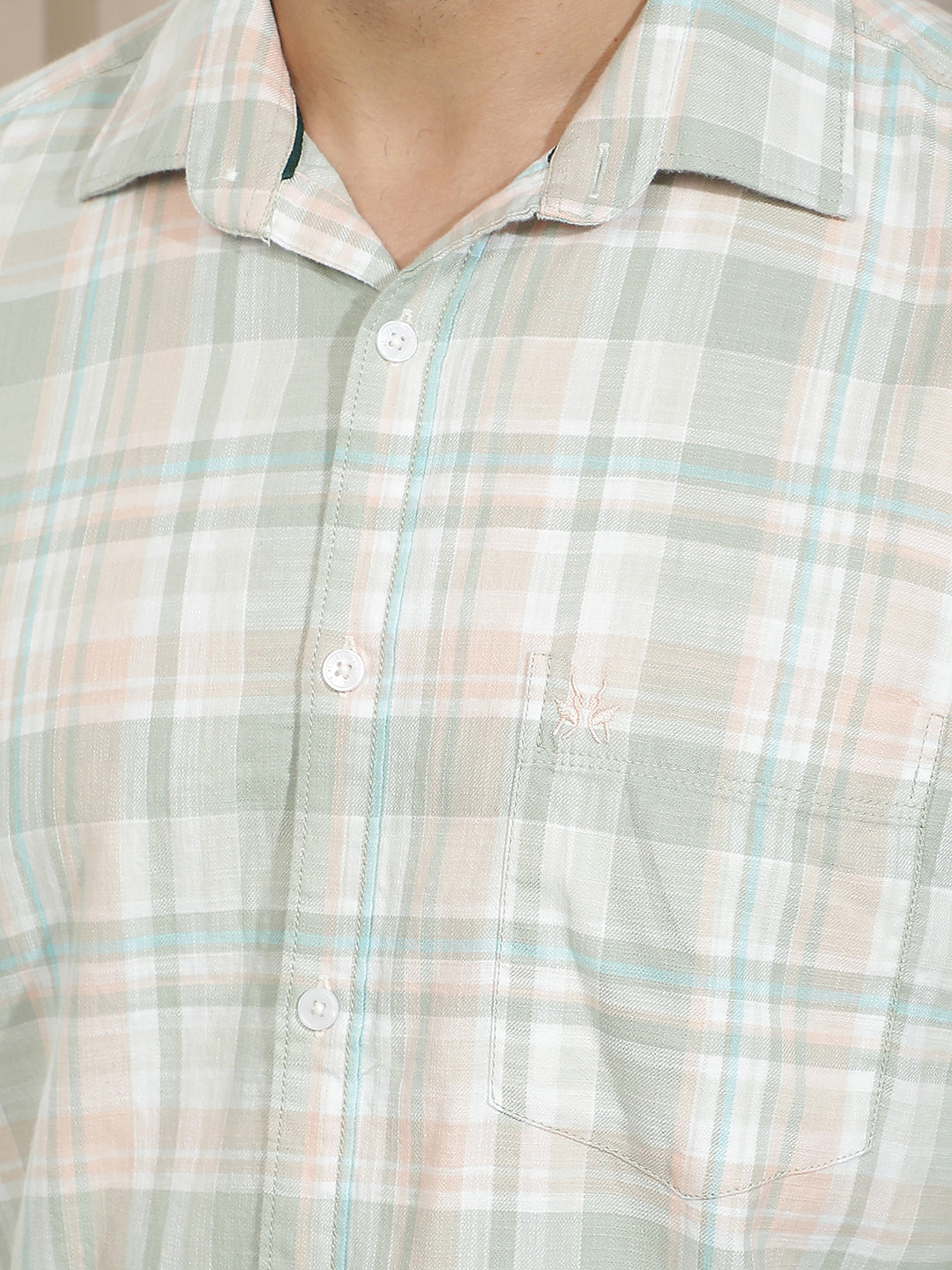 Multi-Color Checked 100% Cotton Shirt