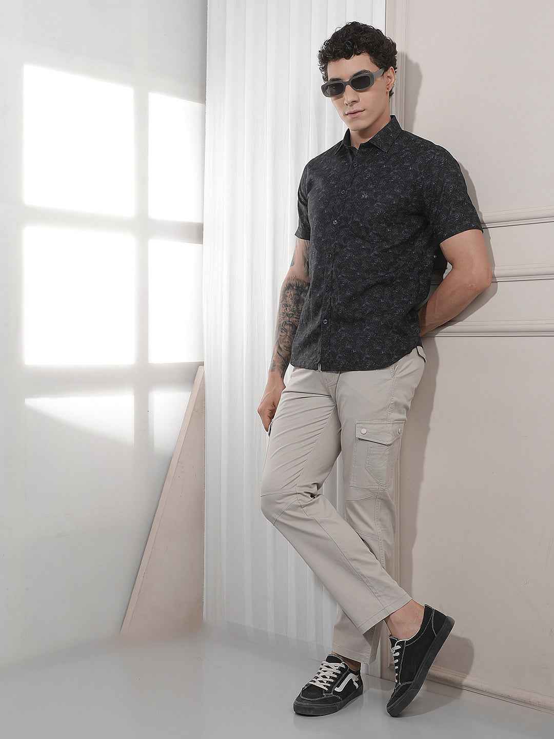 Comfortable Cream Casual Cargo Trousers
