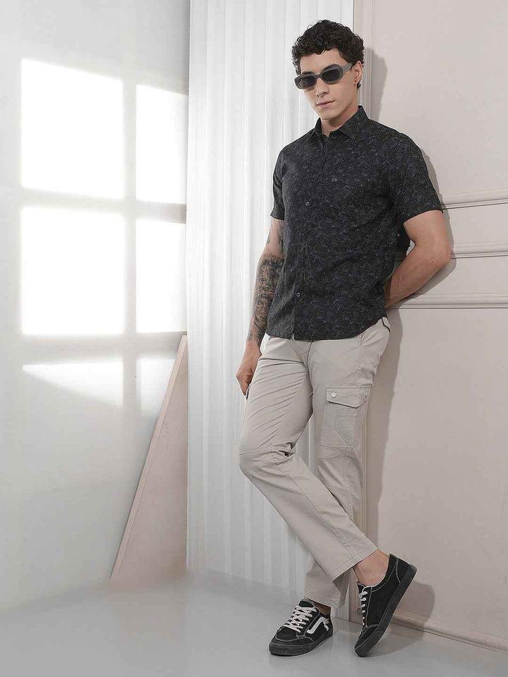 Comfortable Cream Casual Cargo Trousers