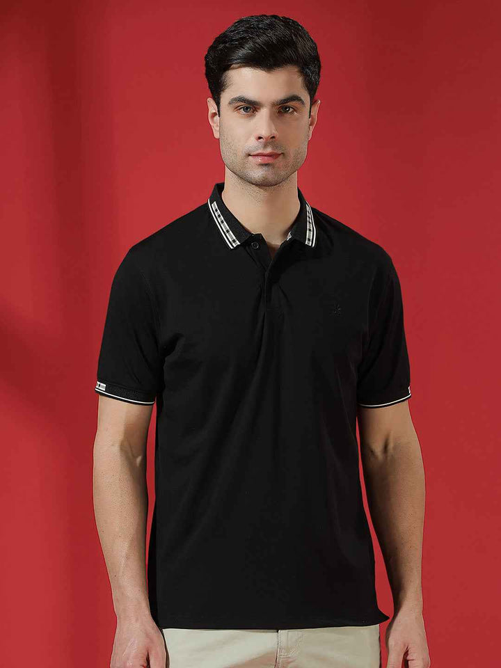 Jet Black Classic Polo T-Shirt