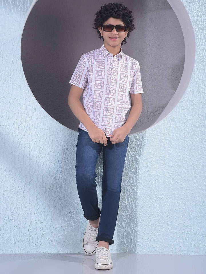 Royal Purple Printed Shirt