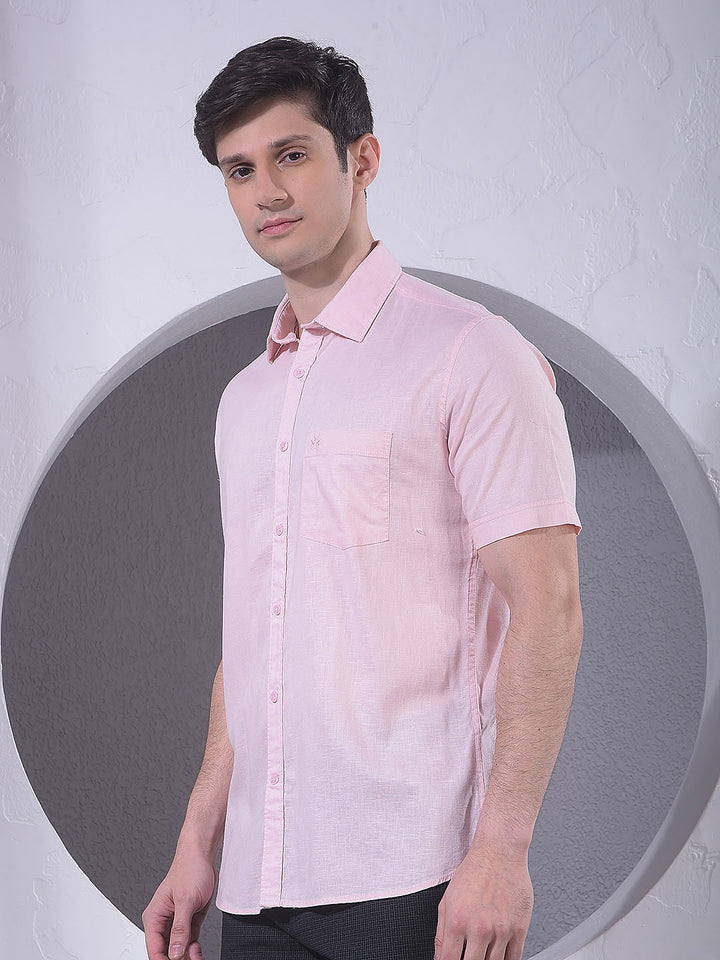 Soft Peach Linen Shirt