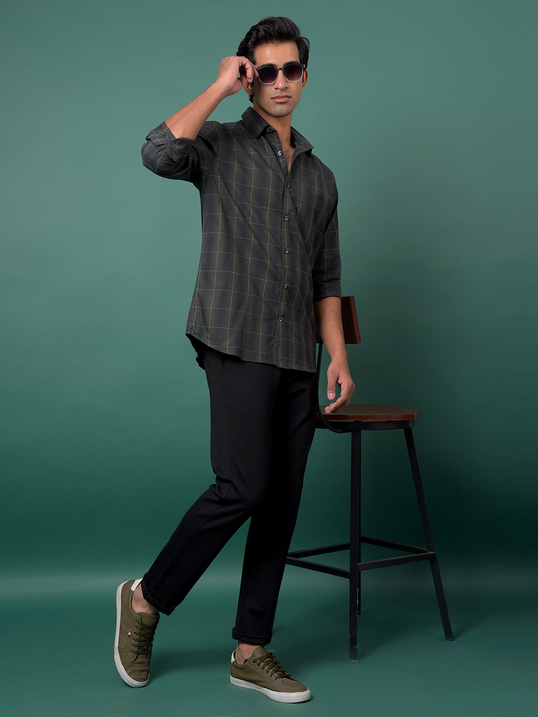 Onyx Black Slim Fit Trousers