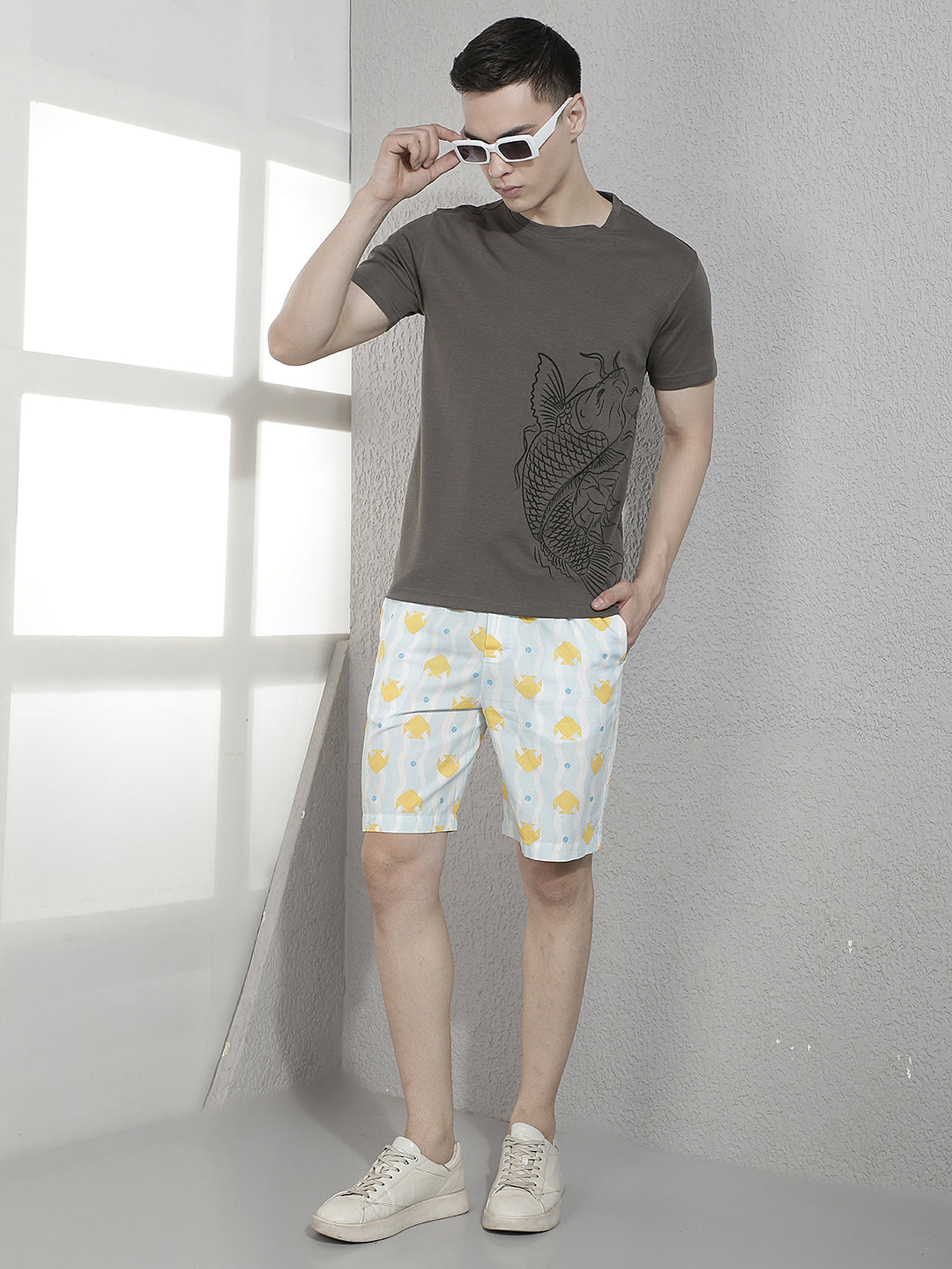 Grey Graphic Printed T-Shirt